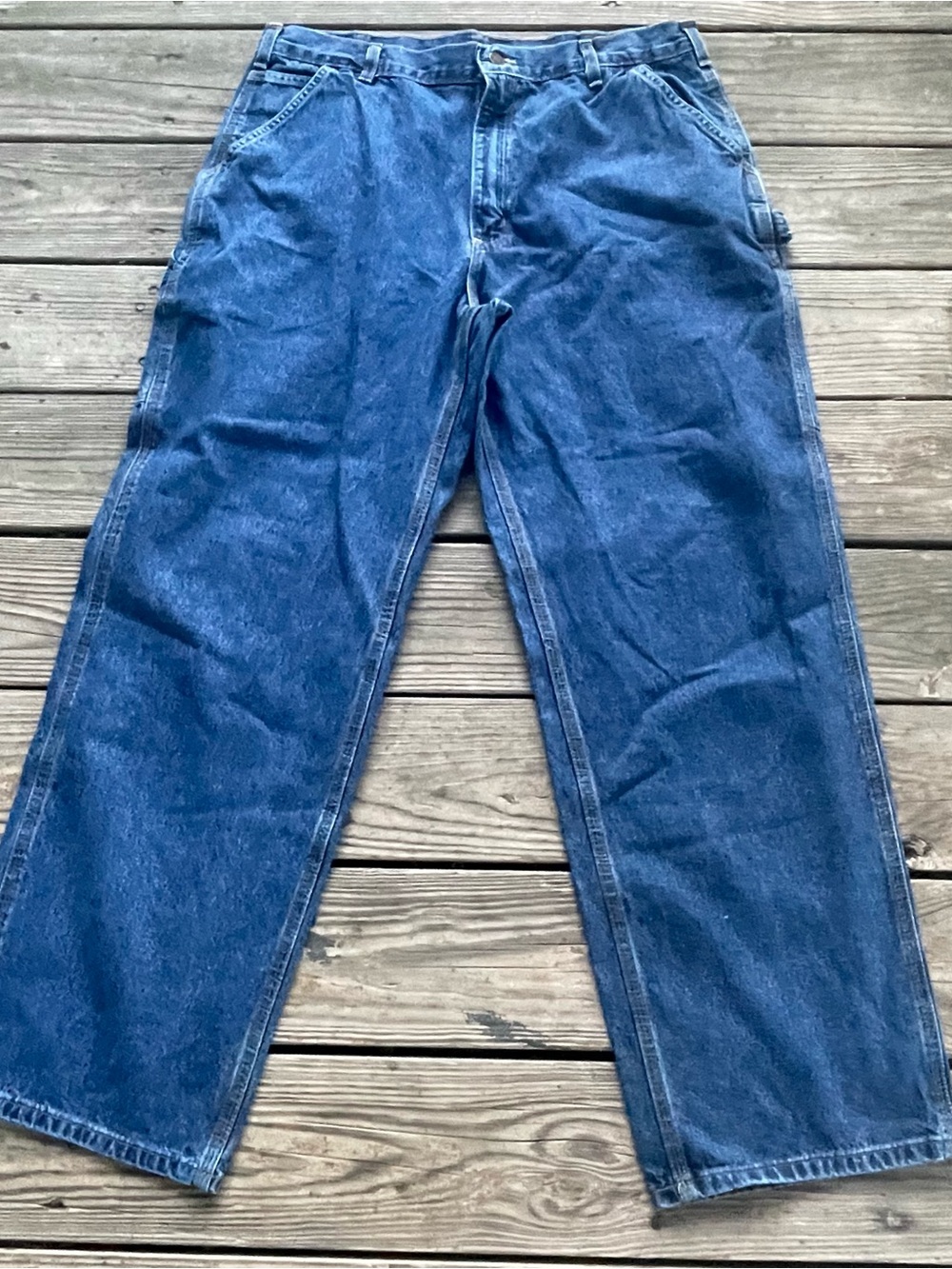 Carhartt Carpenter Jeans 38x32 Workwear Utility Denim Pants